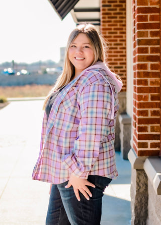 Springtime Shacket in Purple