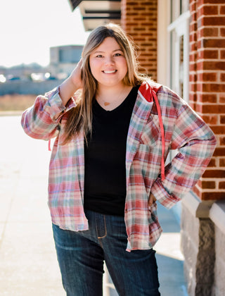 Springtime Shacket in Pink