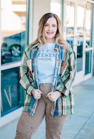 Back Roads Driving Plaid Shirt