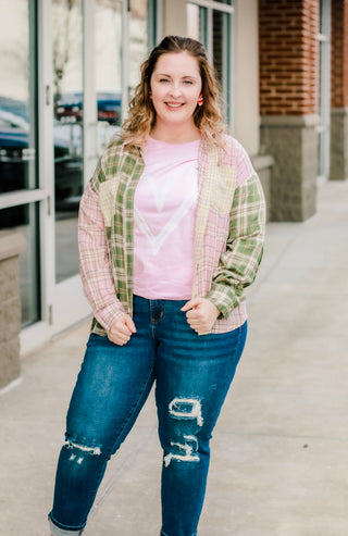 Sweetheart Tee on Pink