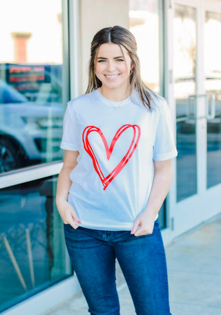 Sweetheart Tee on White