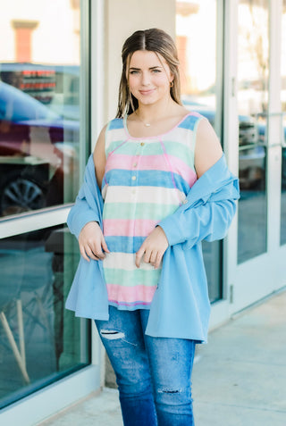 Spring Stripes Tank Top