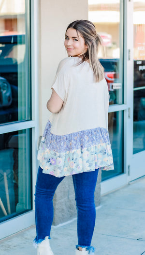 Sew Your Wild Oats Floral Tier Top