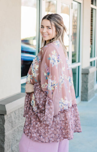 Best Buds Floral Kimono