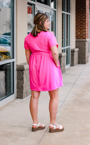 Coming in Hot Pink Dress