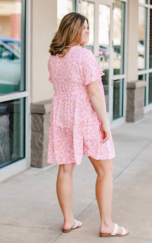 Made for Summer Floral Dress in Candy Pink