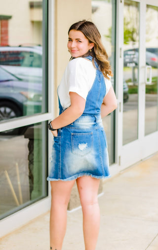 Keep it Short Denim Overalls