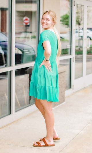 Miss You More Jade Dress
