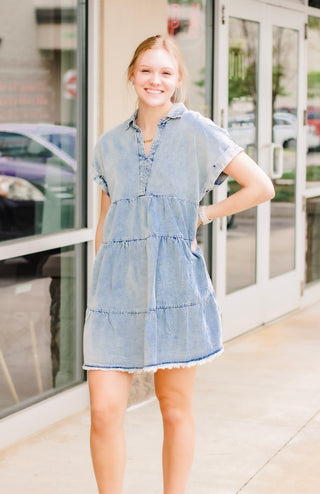 Skater Girl Denim Dress