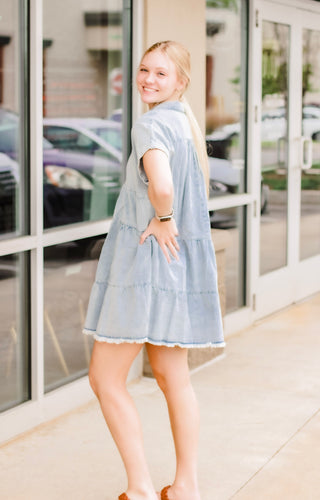 Skater Girl Denim Dress