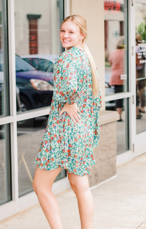 All Dolled Up Floral Dress