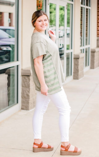 Just Striping Around in Olive