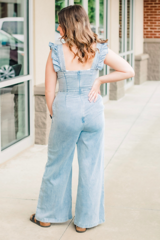 It's Been Awhile Denim Jumper