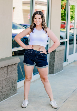 Just Crop It White Tank
