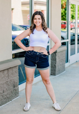Staying Classy Judy Blue Cuffed Hem Shorts