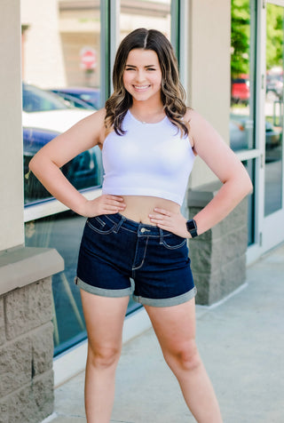 Staying Classy Judy Blue Cuffed Hem Shorts