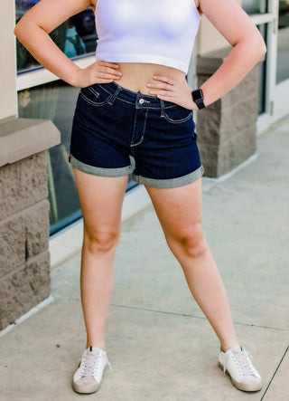 Staying Classy Judy Blue Cuffed Hem Shorts