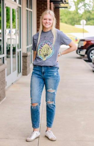 Pastel Def Leopard Vintage Tee