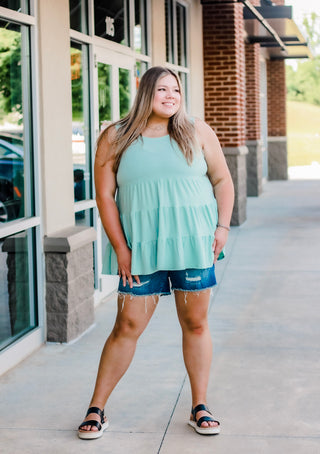 Tier for Some Fun in Dusty Green