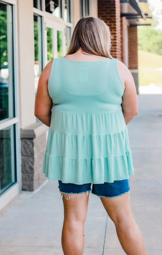 Tier for Some Fun in Dusty Green