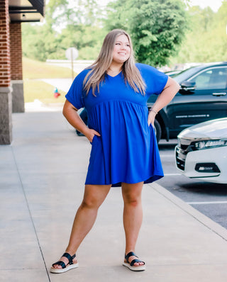 Genie in a Bottle Dress in Royal Blue