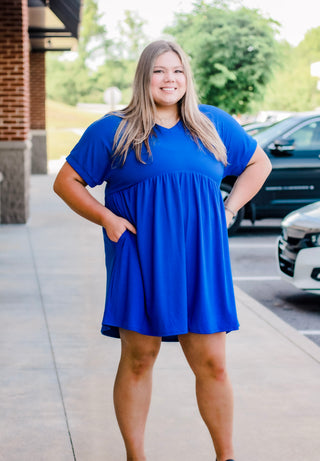 Genie in a Bottle Dress in Royal Blue
