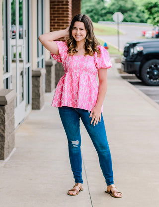 Lunch Date Floral Top