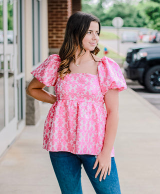 Lunch Date Floral Top