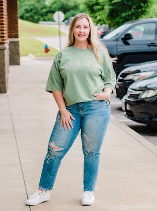 Mama Stonewashed Tee