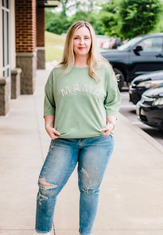 Mama Stonewashed Tee