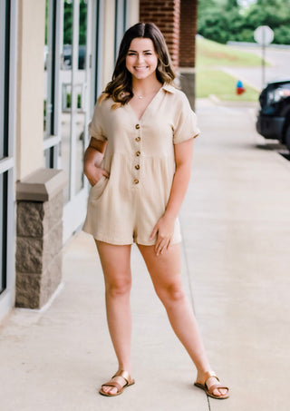 Summer Love Romper in Natural
