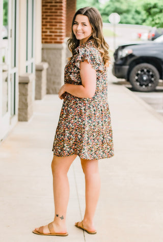 Breath of Fresh Air Ruffle Sleeve Dress