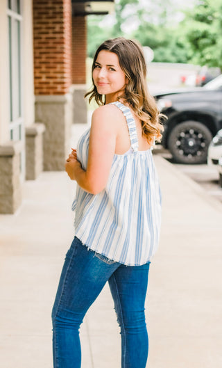 Babe at the Beach Stripe Tank