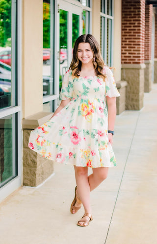 So Fine Floral Smocked Dress