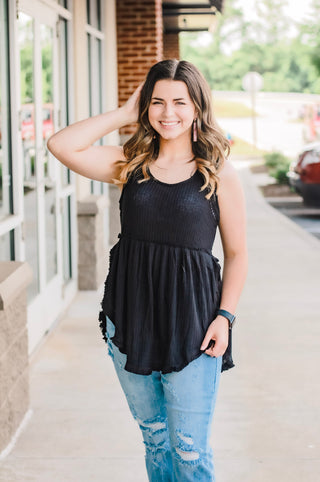 We Meet Again Black Tank