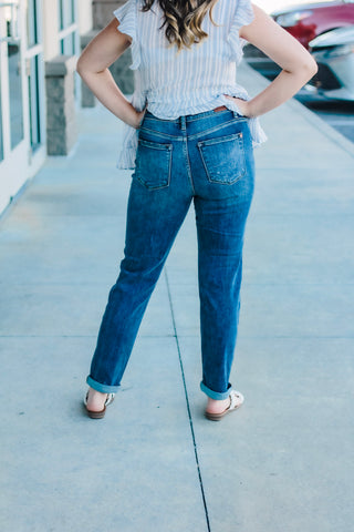 Judy Blue- Boyfriend's Back Jeans