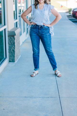 Judy Blue- Boyfriend's Back Jeans