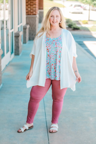 I Mean Business Superstretch Jeggings in Rose Bloom