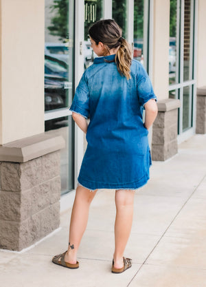 Don't Try to Stop Me Denim Dress