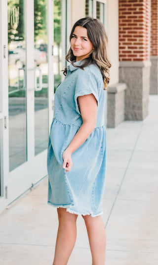 Don't Stop Denim Dress