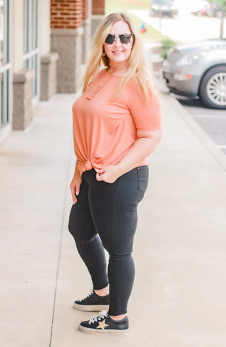 No Mistakes Butter Orange Tee