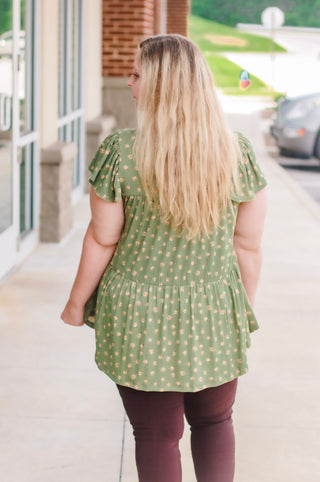 Take It Easy Ribbed Babydoll Top