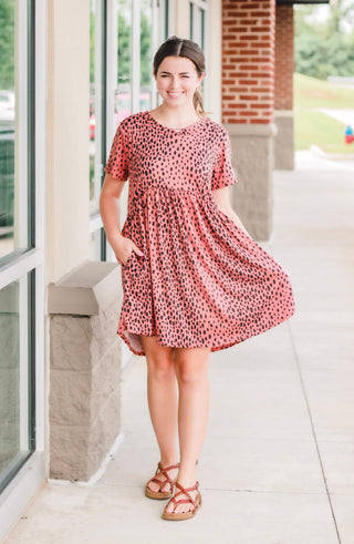 Seeing Spots Animal Print Dress