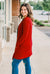 Lighter than Air Cardigan in Copper Red