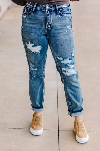 Drive Me Crazy Judy Blue Destroyed Boyfriend Jeans