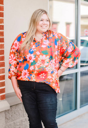 Canvas of Life Floral Blouse