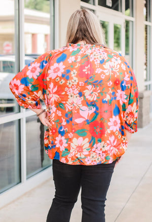 Canvas of Life Floral Blouse