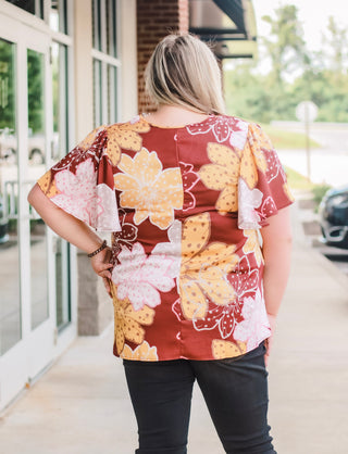 Larger than Life Floral Print Top