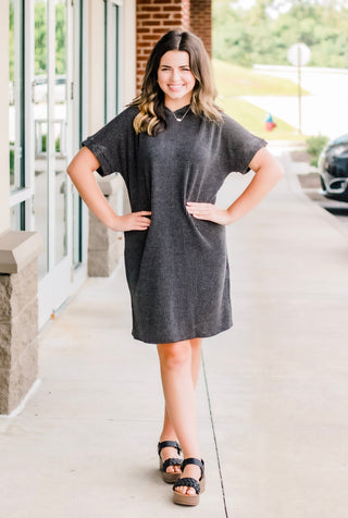 Living for Comfort Hooded Dress