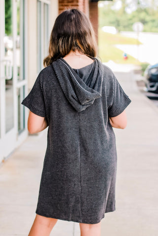 Living for Comfort Hooded Dress
